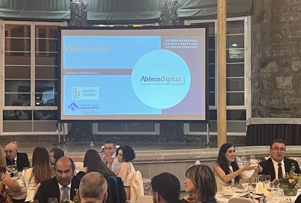 Abinco Digital en la entrega de premios de la Federación de Hosteleros de Pontevedra